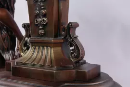 Часы каминные "Райские птицы"