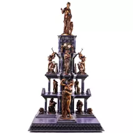 Часы каминные "Райские птицы"