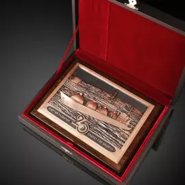 Часы каминные "Райские птицы"