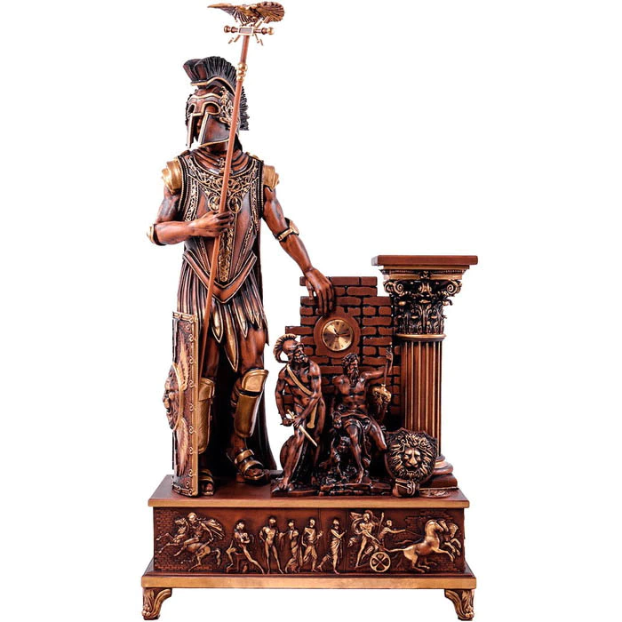 Beech clock "Roman Empire"