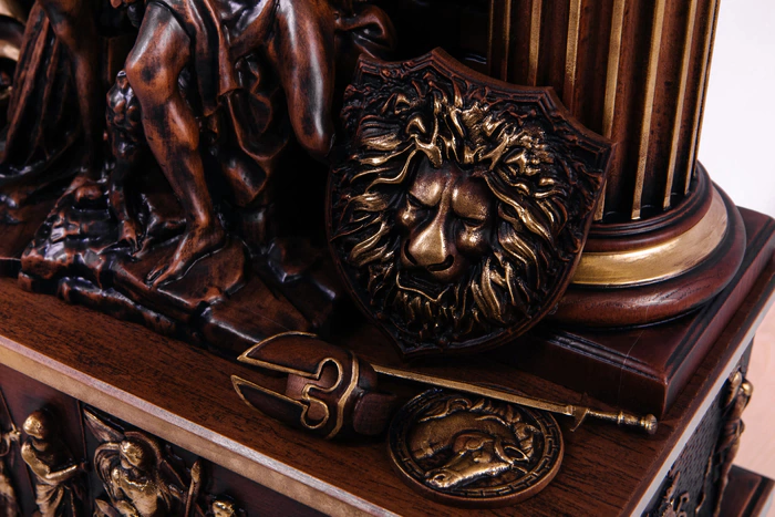 Beech clock "Roman Empire"