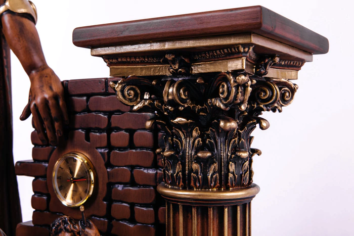 Beech clock "Roman Empire"