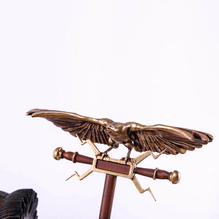 Beech clock "Roman Empire"