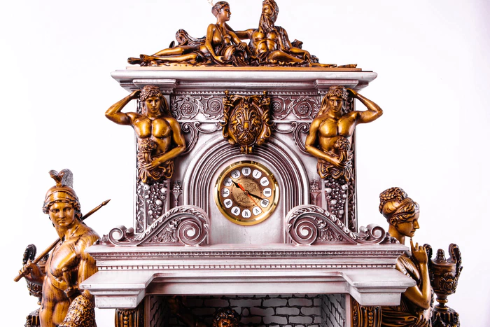 Antique Greece Light Beech clock