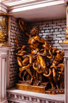 Часы из светлого бука "Античная Греция"