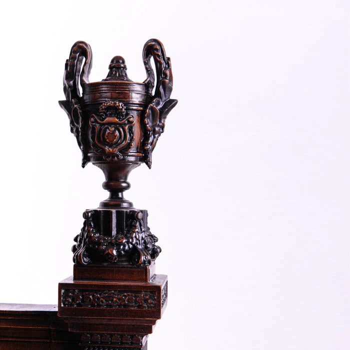 Dark beech clock "Ancient Greece"