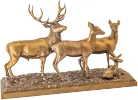 Скульптура бронзовая "Семья оленей" Скульптура бронзовая "Семья оленей"