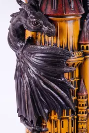 Шахматный стол из бука "Дракон"