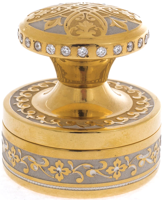 The "Gift" seal (white)