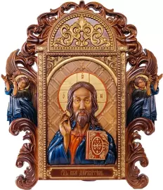 Икона из бука "Вседержитель"