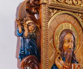 Икона из бука "Вседержитель"