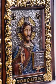 Икона-книга из бука "Казанская Богоматерь - Вседержитель" Икона-книга из бука "Казанская Богоматерь - Вседержитель"