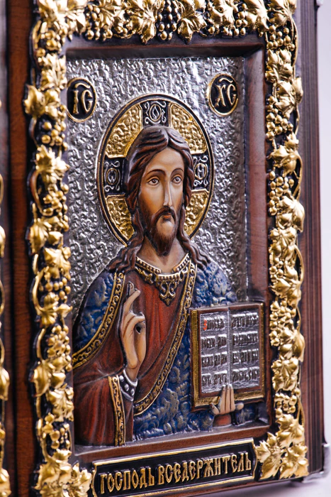 The icon-book from the beech tree "Our Lady of Kazan - the Almighty"
