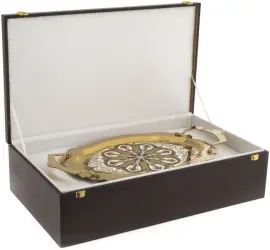 Набор подстаканников "Императорские" на 6 персон, Златоуст Набор подстаканников "Императорские" на 6 персон, Златоуст