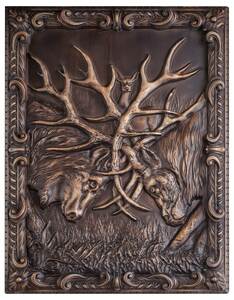 Beech panel "Battle of the Deer"