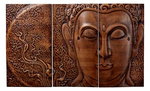 Beech panel "Buddha" module 3 parts