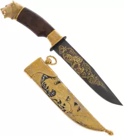 Нож "Медведь" дамасская сталь