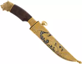 Нож "Медведь" дамасская сталь