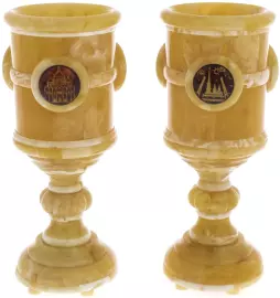 Набор кубков из янтаря "Две столицы"