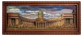 Linden panel "Kazan Cathedral"