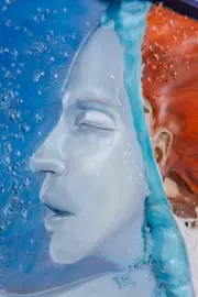 Linden panel "Woman on the water"