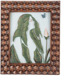 Beech panel "The girl from the leaves"