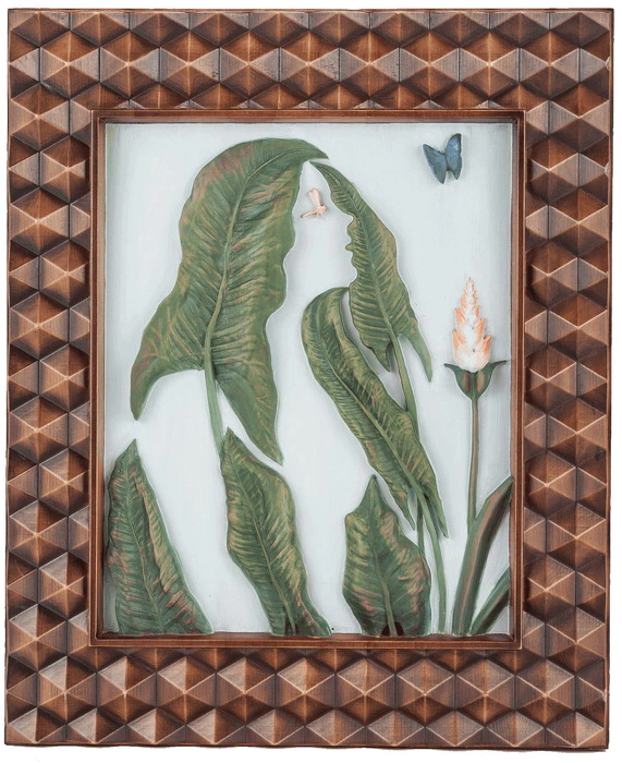 Beech panel "The girl from the leaves"