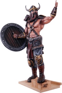 A statuette made of beech "Viking"