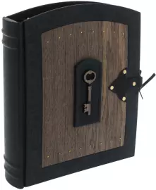 Фотоальбом двусторонний "Ключ истории" из мореного дуба