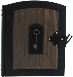 Фотоальбом двусторонний "Ключ истории" из мореного дуба