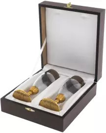 Бокалы для шампанского "Греческие" на 2 персоны, Златоуст