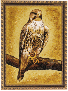 The painting of amber "Falcon"