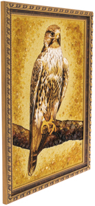 The painting of amber "Falcon"