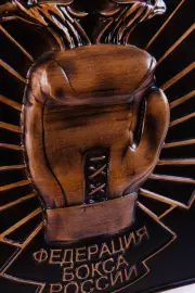 Герб из бука "Федерации бокса России"