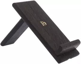 A stand for a phone /tablet made of stained oak