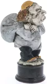 Porcelain figurine "The Jew is a miser with a bag"