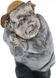 Porcelain figurine "The Jew is a miser with a bag"