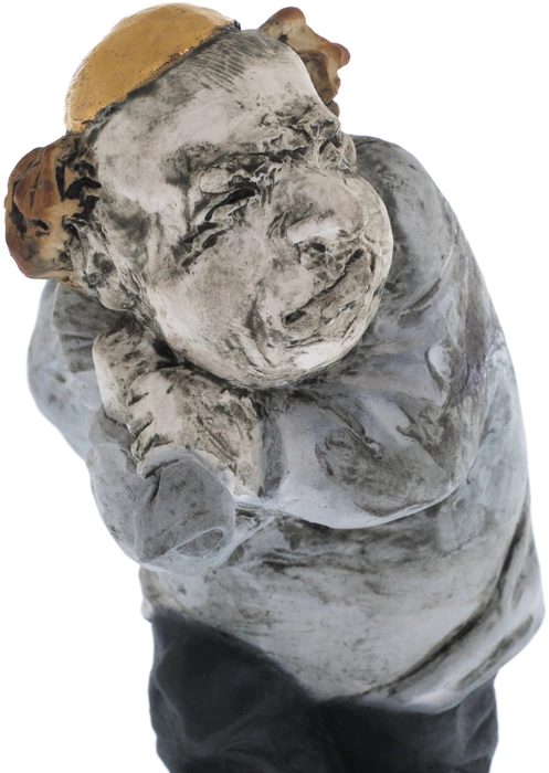 Porcelain figurine "The Jew is a miser with a bag"
