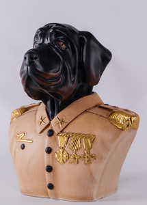 Bust of beech "Dog"