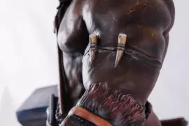 Statuette made of beech "Orc"