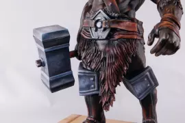 Statuette made of beech "Orc"