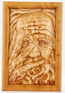 Beech panel "The Temptation of Peter"