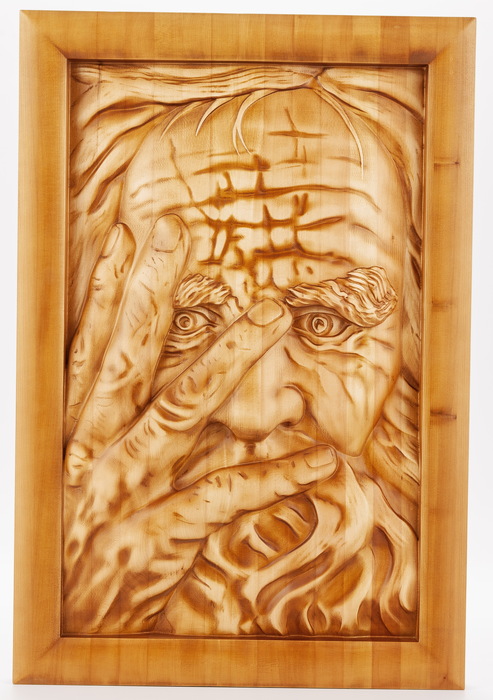 Beech panel "The Temptation of Peter"