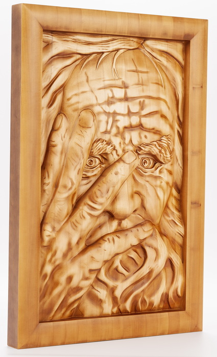 Beech panel "The Temptation of Peter"