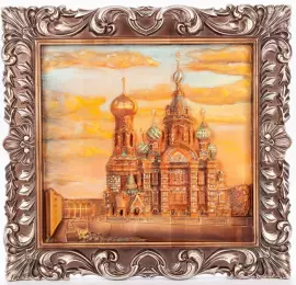 Панно из липы "Спас на крови"