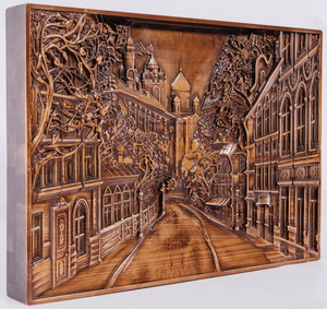 Beech panel "Street"
