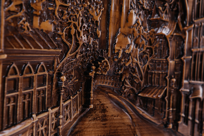 Beech panel "Street"