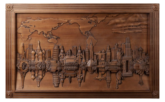Beech panels "Monuments of the world"