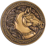 Beech panel "Horse in a circle"
