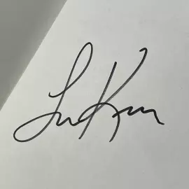 Larry King's book "On the Line: The New Road to the White House" with an autograph